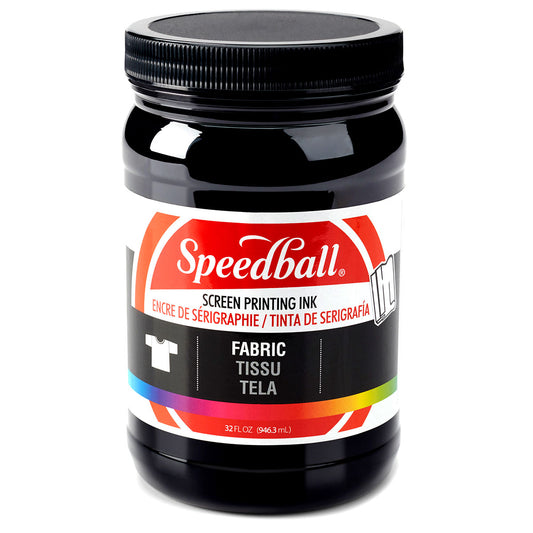 Speedball Fabric Screen Printing Ink – Black – 946ml (32oz) by Speedball