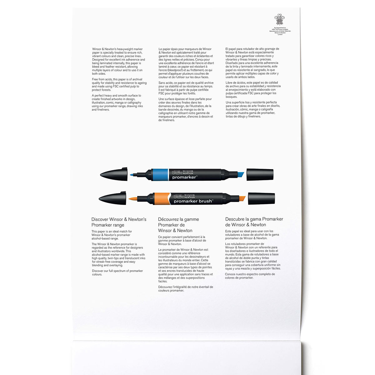 Winsor & Newton Bleedproof Marker Pad 160gsm - A3 - Winsor & Newton at DRK Crafts