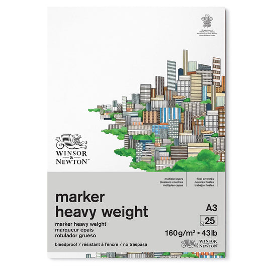 Winsor & Newton Bleedproof Marker Pad 160gsm - A3 - Winsor & Newton at DRK Crafts
