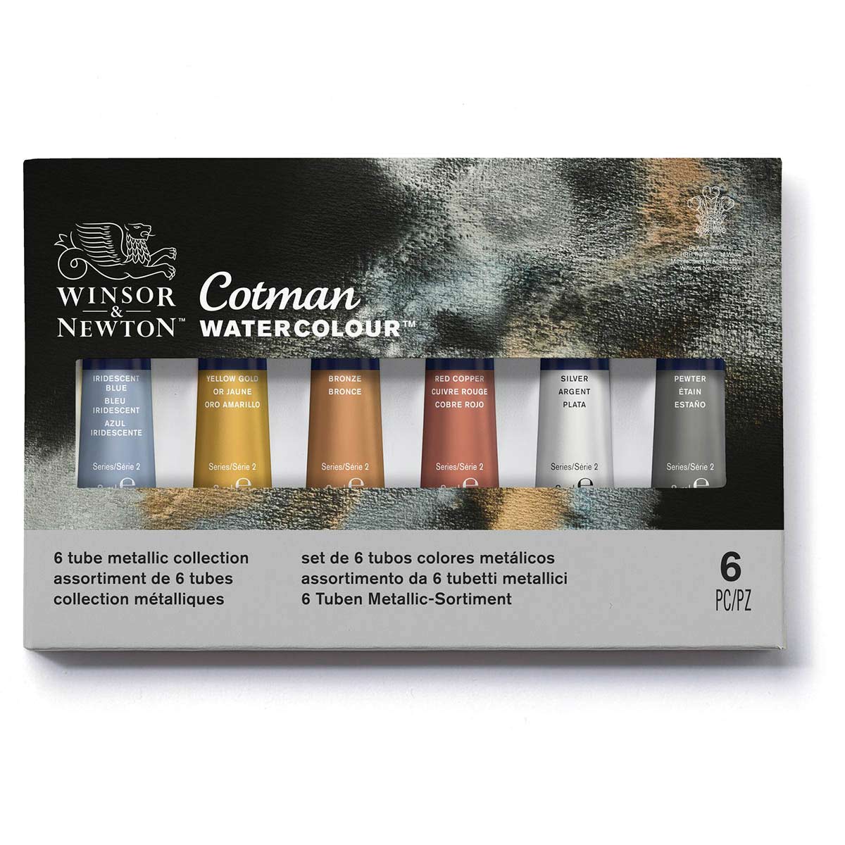 Winsor & Newton Cotman Watercolour Metallic Collection 6 Tubes Set - Winsor & Newton at DRK Crafts