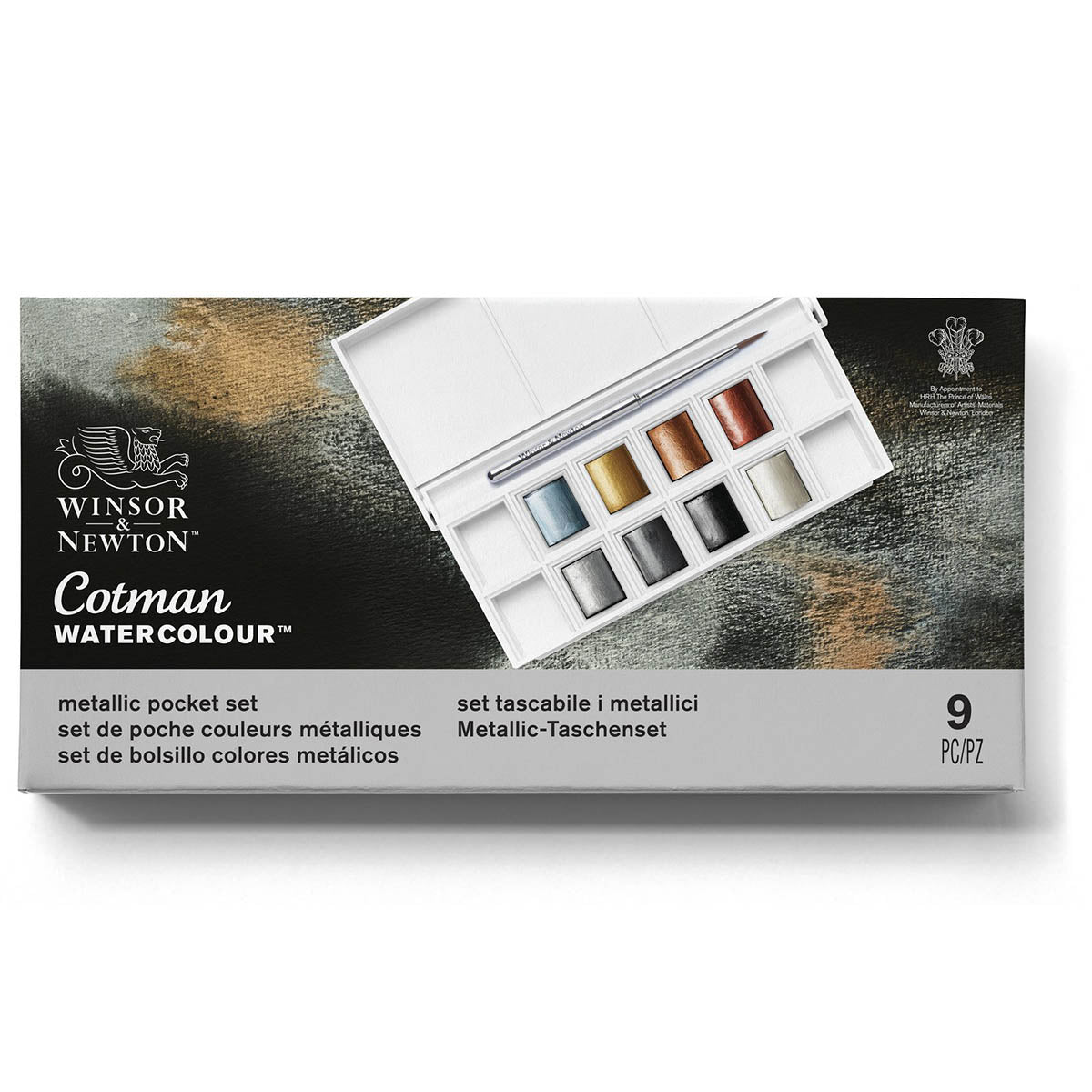 Winsor & Newton Cotman Watercolour 8 Metallic Pocket Set - Winsor & Newton at DRK Crafts