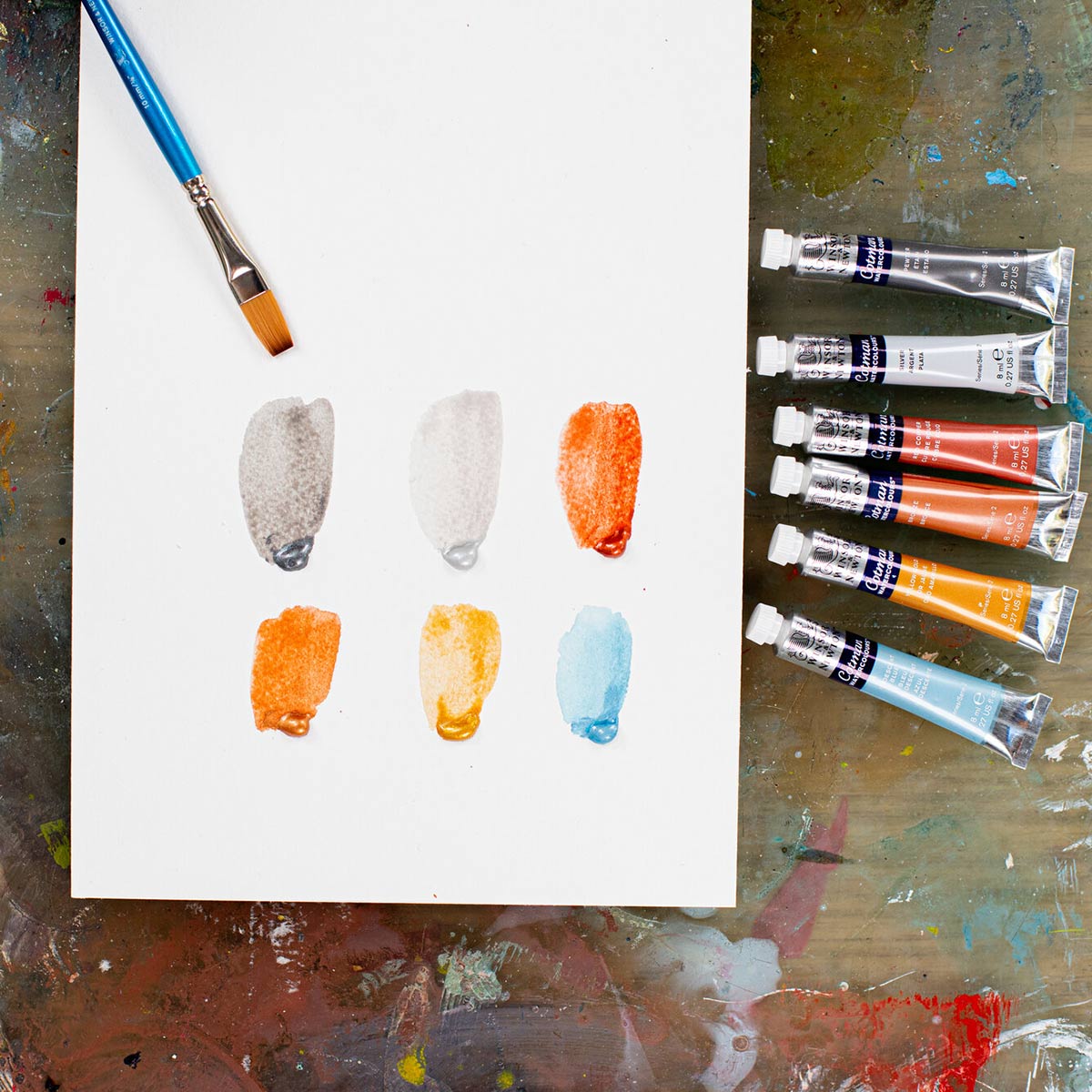 Winsor & Newton Cotman Watercolour Half Pan Pewter - Winsor & Newton at DRK Crafts