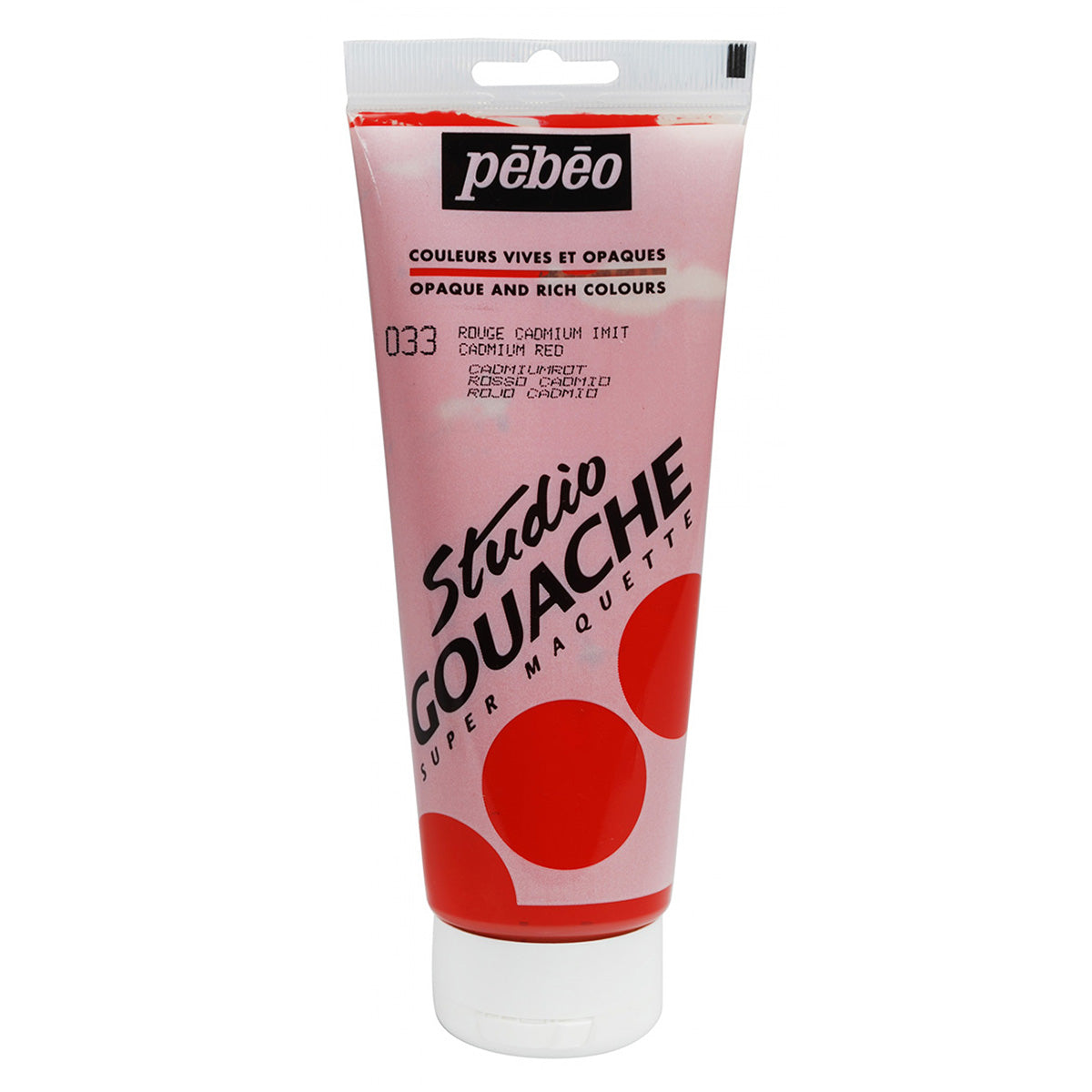 Pebeo Studio Gouache Cadmium Red I (220ml)