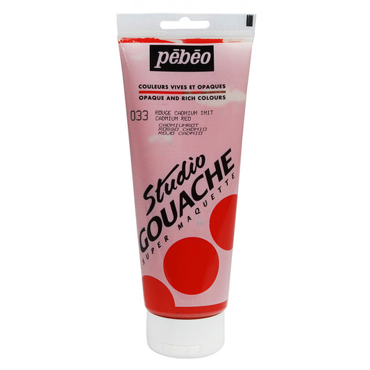 Pebeo Studio Gouache Cadmium Red I (220ml)