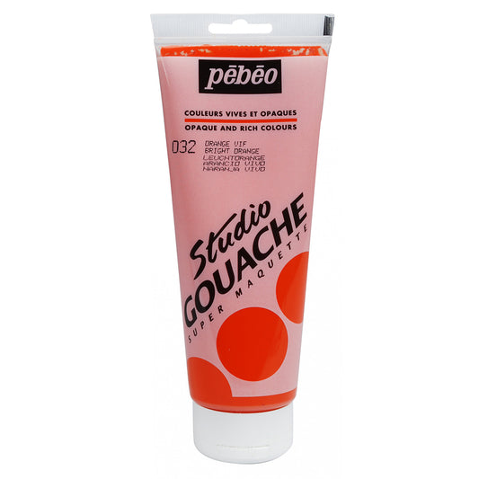 Pebeo Studio Gouache Bright Orange (220ml)