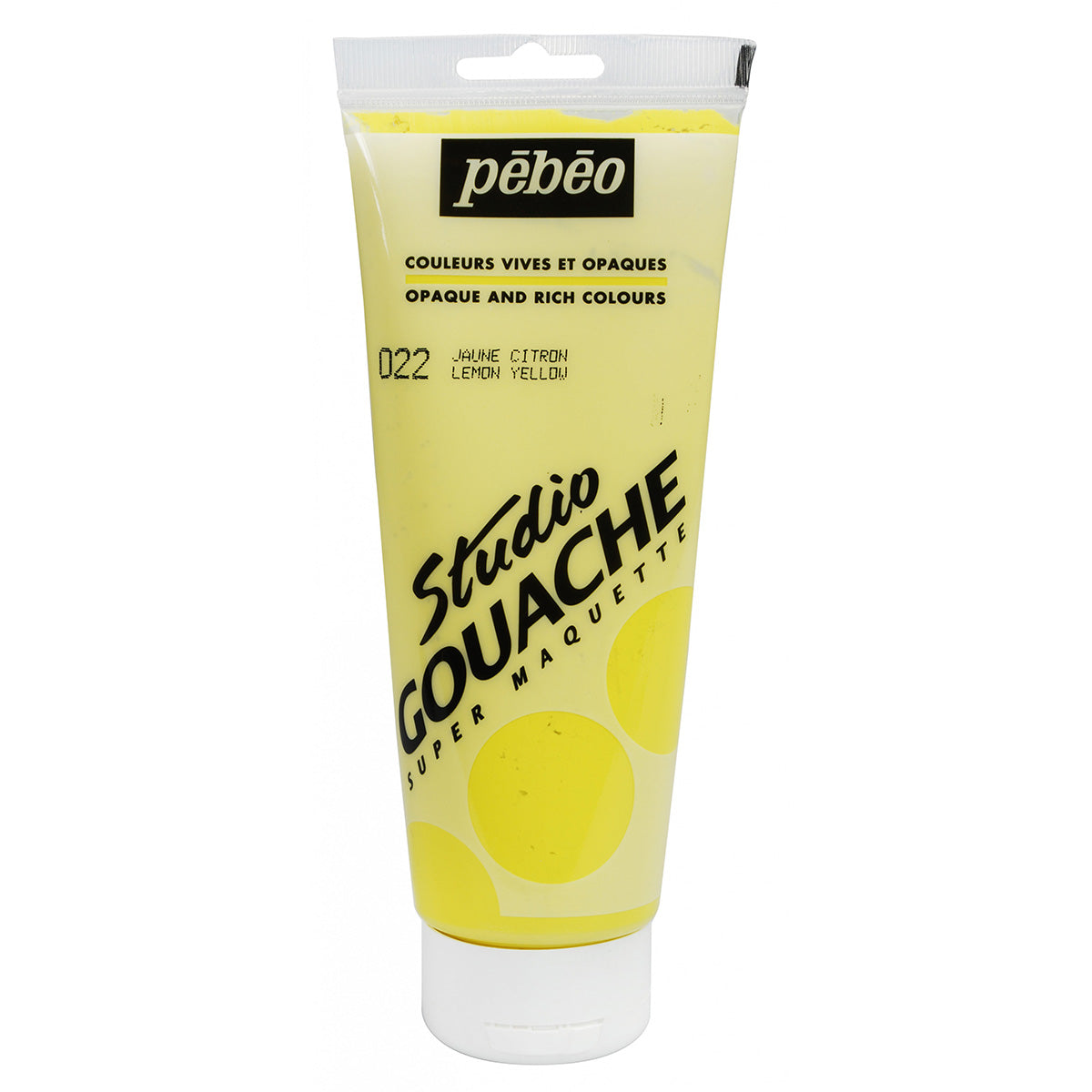 Pebeo Studio Gouache Lemon Yellow (220ml)