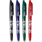 Pilot Asst Frixion Erasable Pens Quad Pack (Black/Blue/Red)