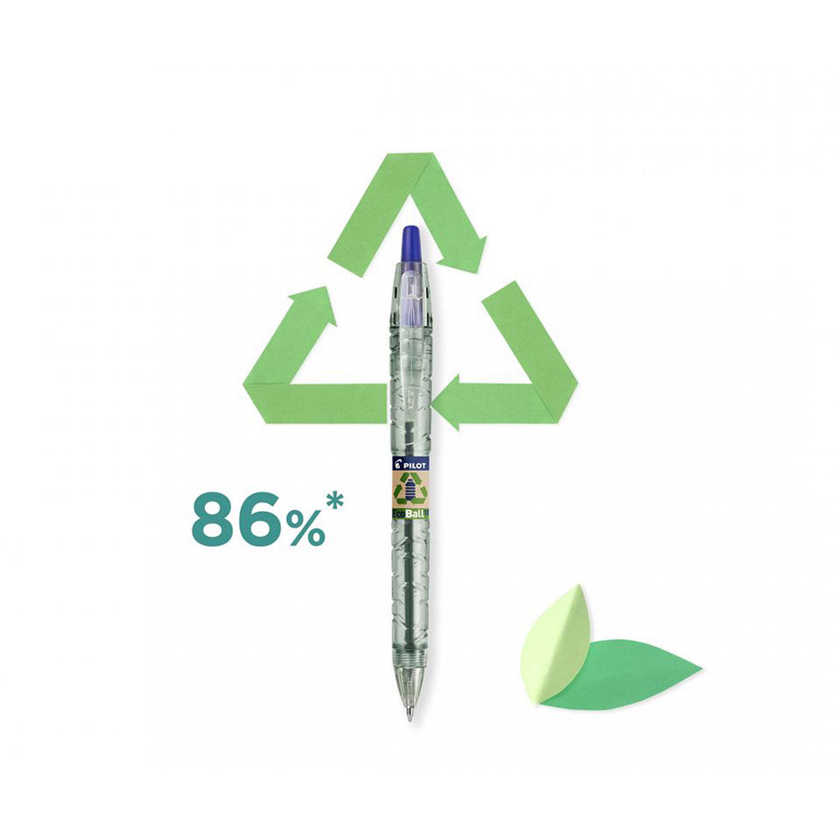 Pilot B2P EcoBall Ballpoint Pen Set of 3 Assorted