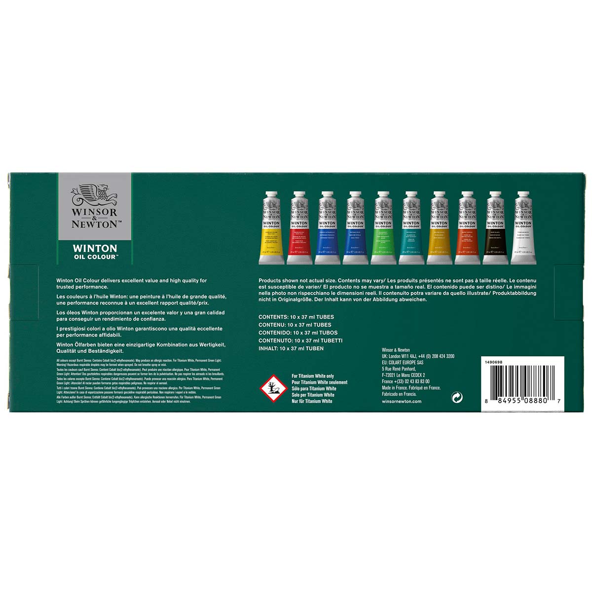 Winsor & Newton Winton Oil Colour 10x37ml Tube - Winsor & Newton at DRK Crafts