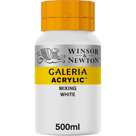 Winsor & Newton Galeria Acrylic 500ml Mixing White - Winsor & Newton at DRK Crafts