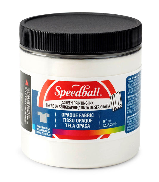Speedball Fabric Screen Printing Ink – Opaque Pearly White – 236ml (8oz) by Speedball