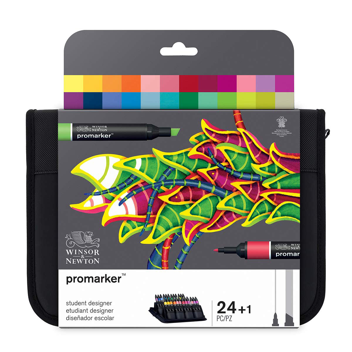 Winsor & Newton Promarker Wallet 24Set - Student Designer - Winsor & Newton at DRK Crafts