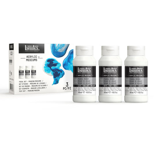 Liquitex Professional - Pouring Mediums Trial Set3x118ml Acrylic Paint