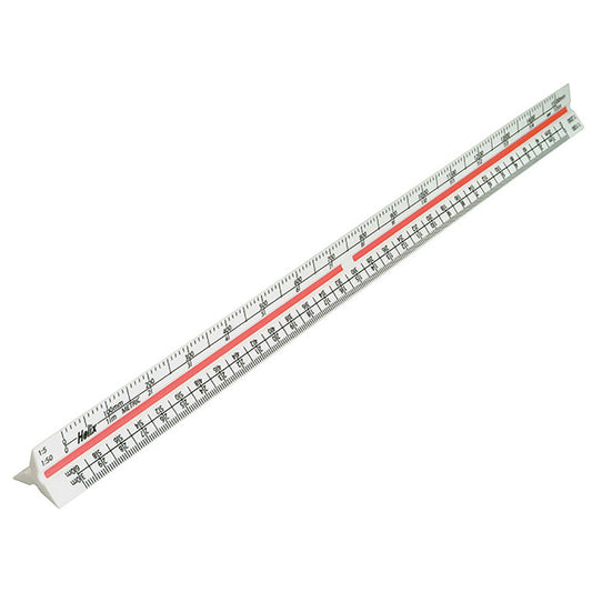 Helix 300mm Metric Triangular Scale Ruler – Shatter Resistant Measuring Tool