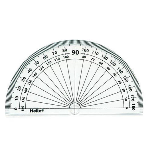 Helix 10Cm 180 Degree Protractor – Geometry & Measuring Tool