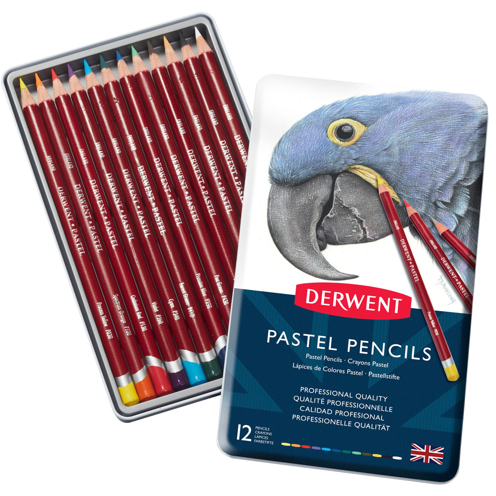 Derwent Pastel Pencils Tin Of 12