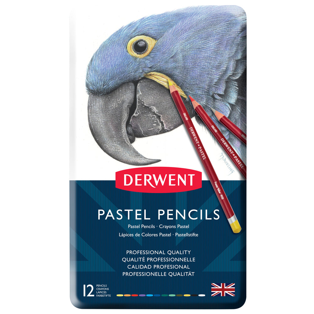 Derwent Pastel Pencils Tin Of 12