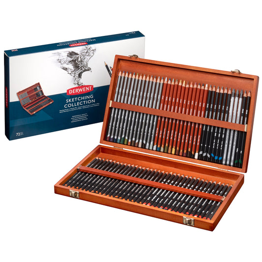 Derwent Sketching Pencil Wden Box Of 72
