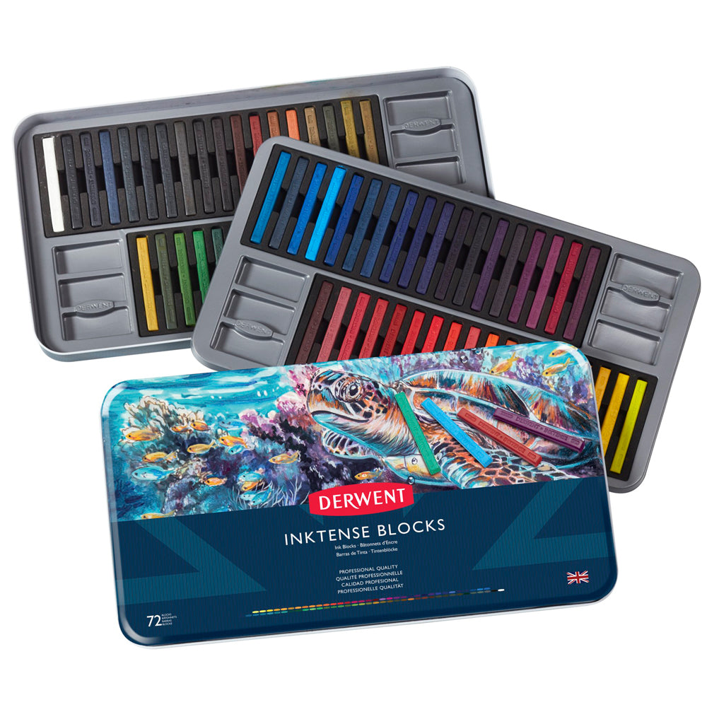 Derwent Inktense Block Tin Of 72