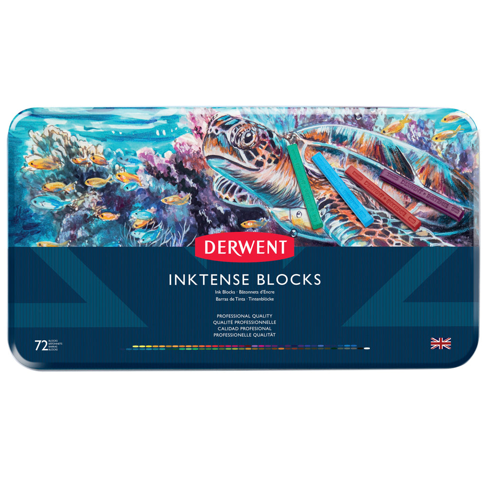 Derwent Inktense Block Tin Of 72