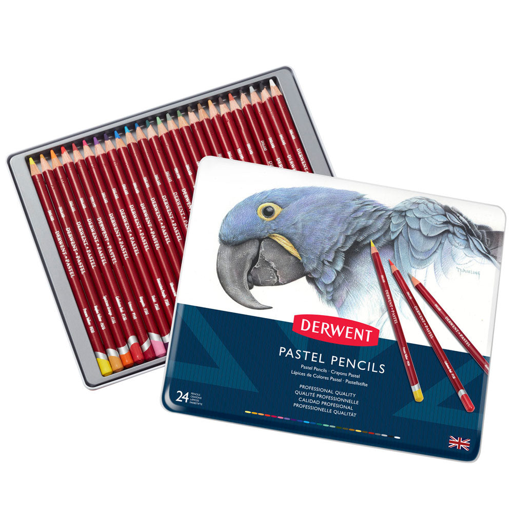 Derwent Pastel Pencils Tin Of 24