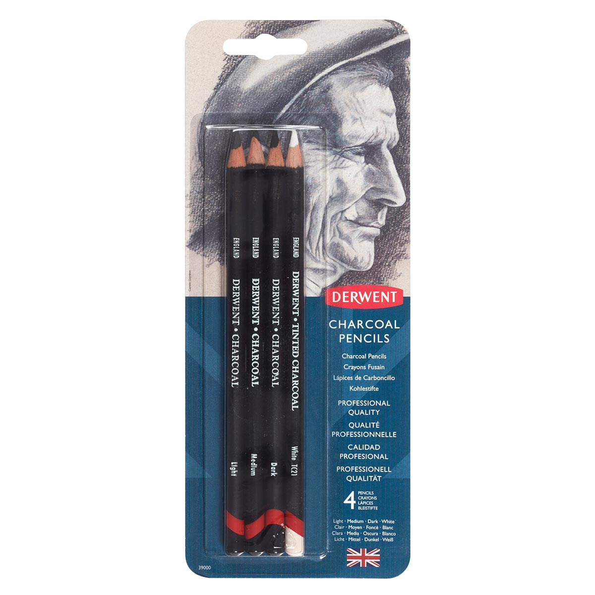 Derwent Charcoal Pencils Blister Of 4