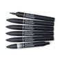 Winsor & Newton Promarker 6 Set - 5 Blacks + Blender Set - Winsor & Newton at DRK Crafts