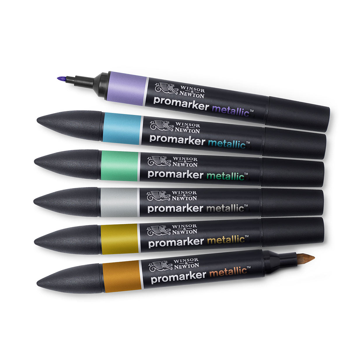Winsor & Newton Promarker 6 Set - Metallic - Winsor & Newton at DRK Crafts