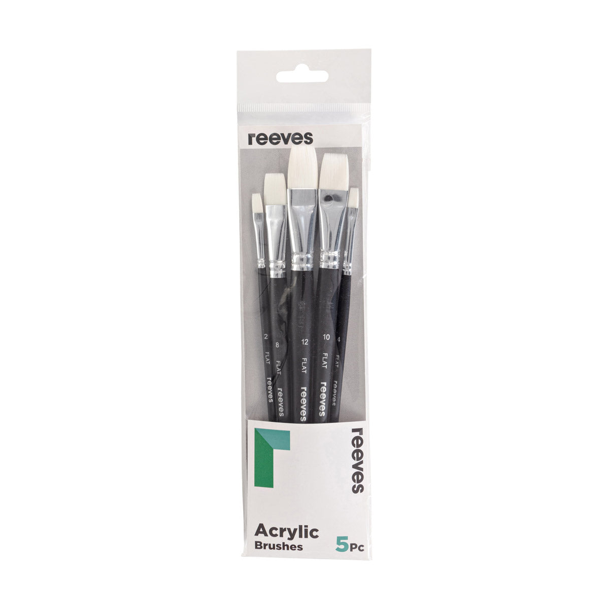 Reeves Acrylic SH Flat 5 Brush Pack
