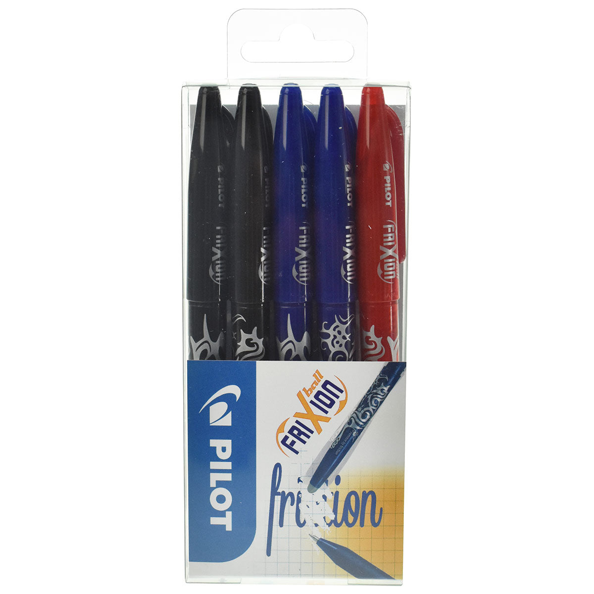 Pilot Frixion Ball 5pack Assorted