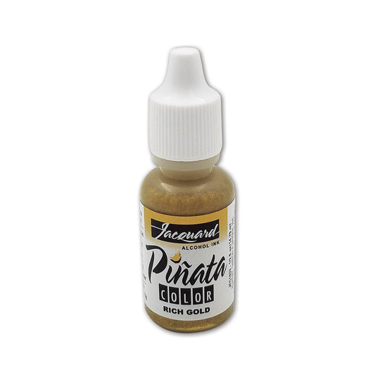 Jacquard Pinata Alcohol Ink 1/2oz - 032 Rich Gold - Alcohol Inks from Jacquard at DRK Crafts