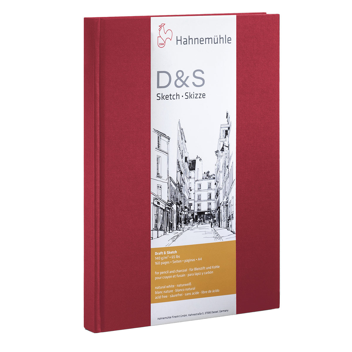 Hahnemuhle D&s Portrait Sketchbook 140g – A4 – Red