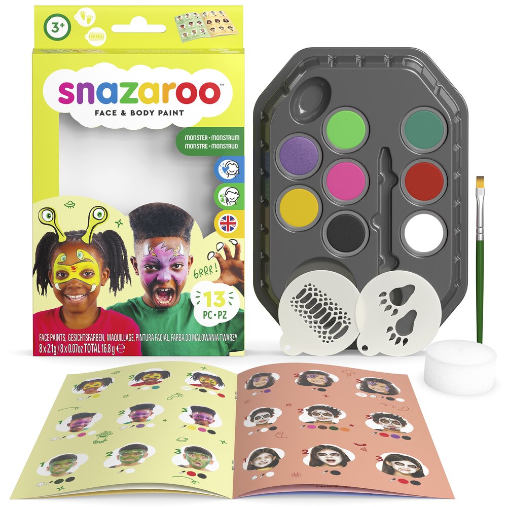 Snazaroo Face Paint Monster Mayhem Face Painting Kit