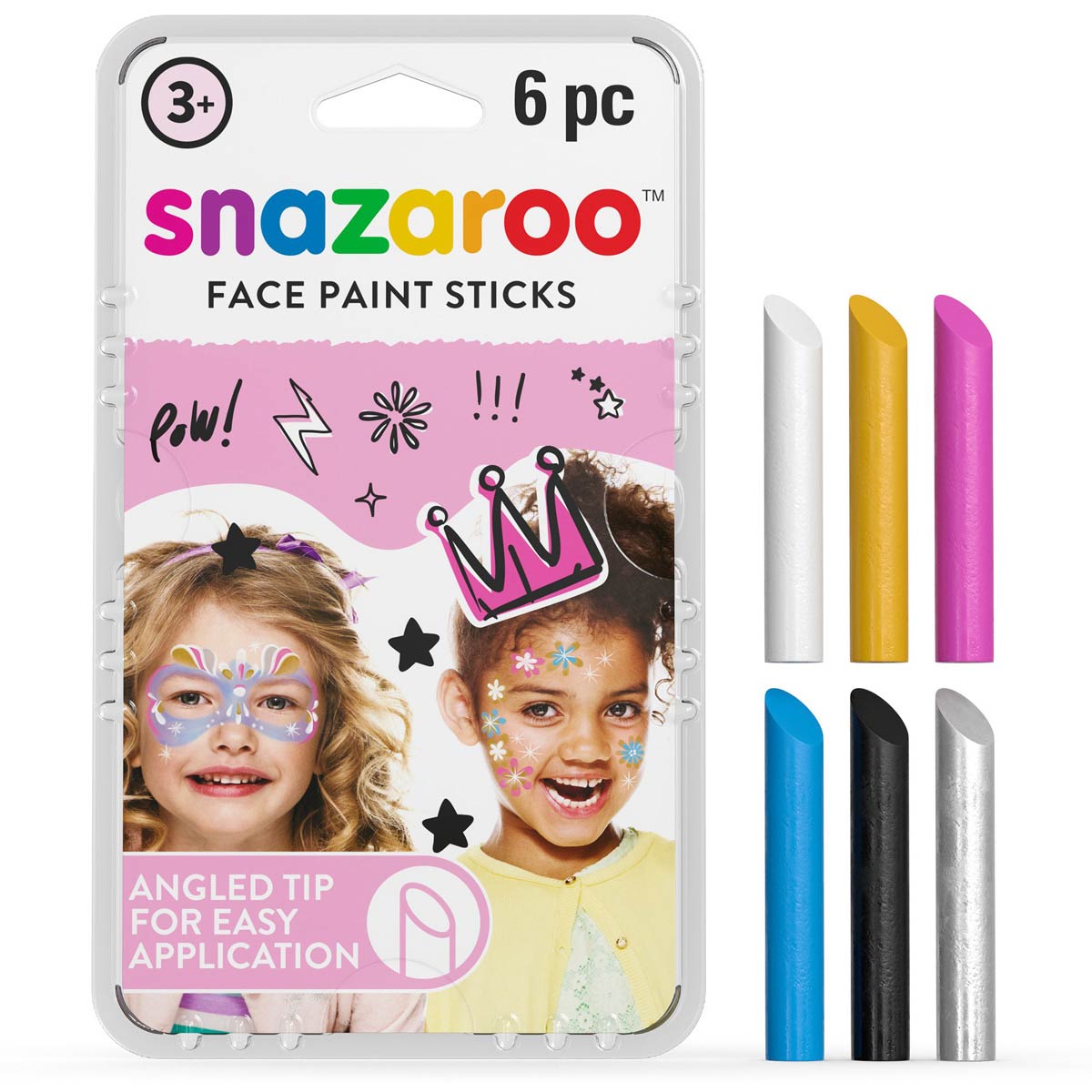 Snazaroo Face Paint Girls 6 Face Paint Sticks