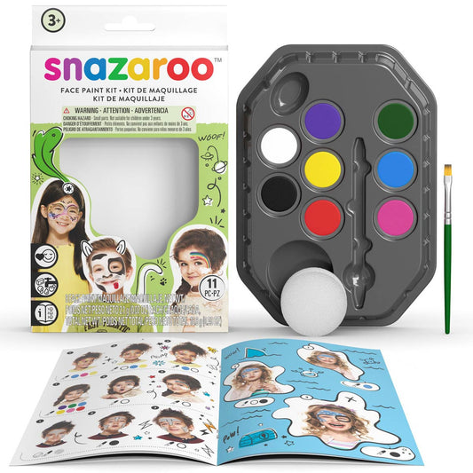 Snazaroo Face Paint Rainbow Face Painting Kit (green box)