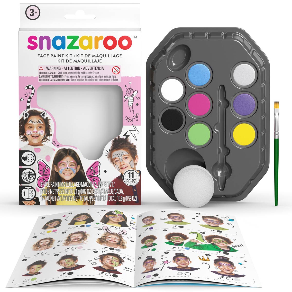 Snazaroo Face Paint Fantasy Face Painting Kit (pink box)