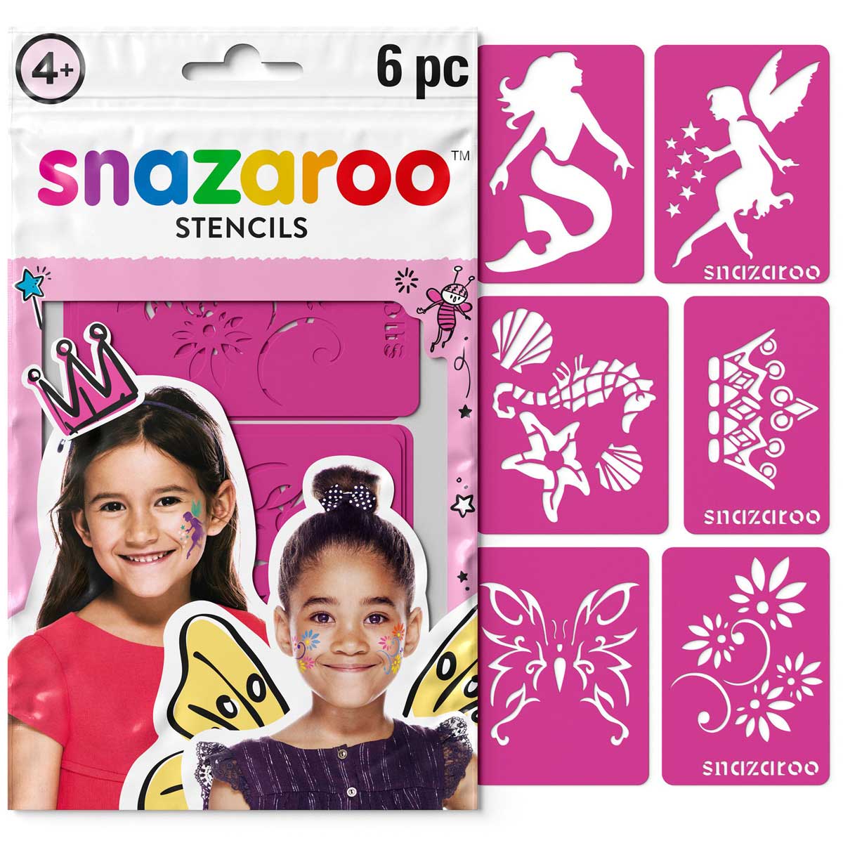Snazaroo Face Paint Girls Fantasy Faces Stencils