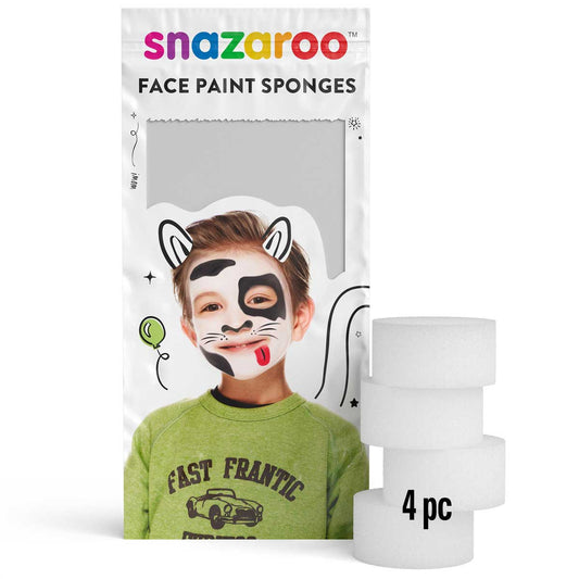 Snazaroo Face Paint High Density Sponge Pack of 4