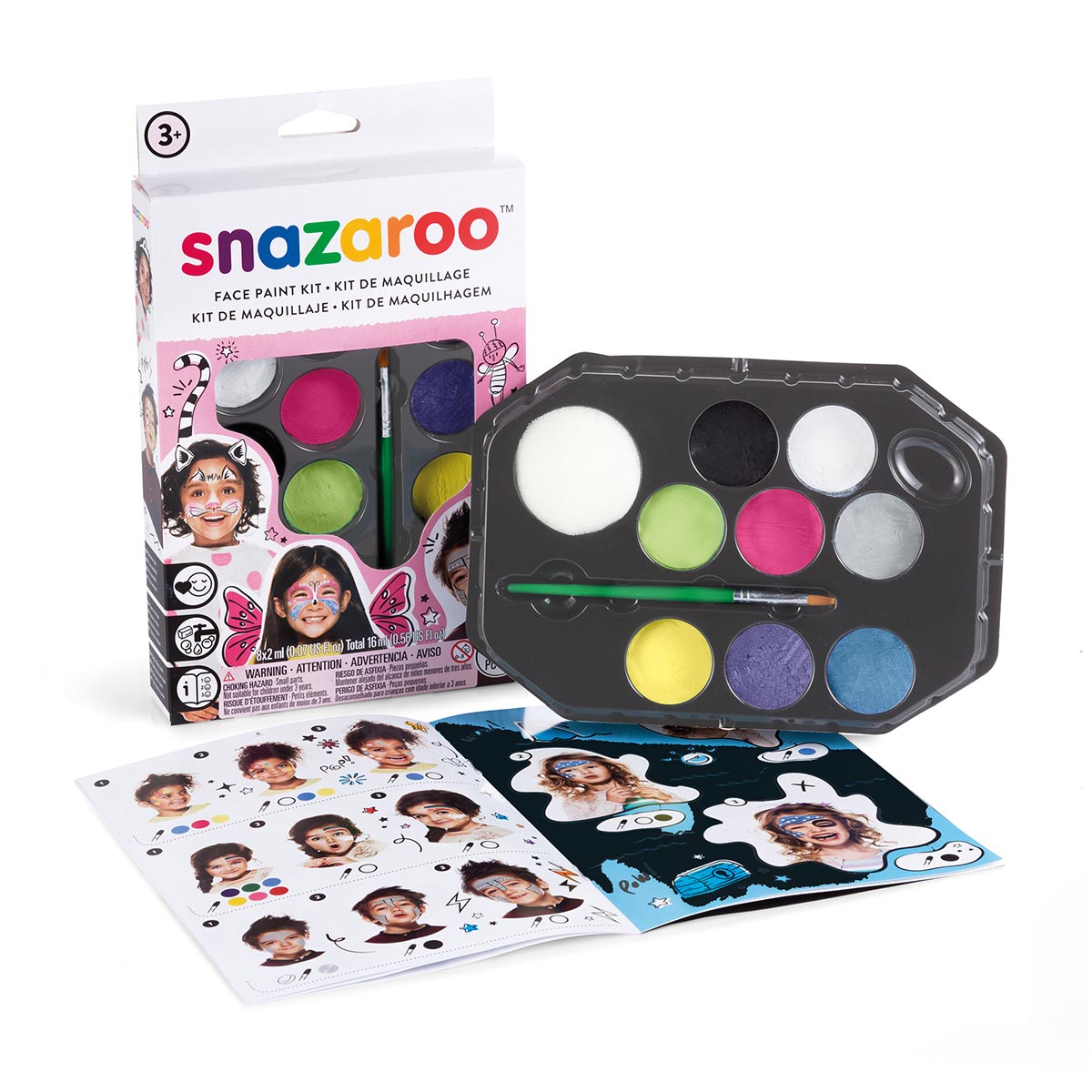 Snazaroo Face Paint Fantasy Face Painting Kit (pink box)