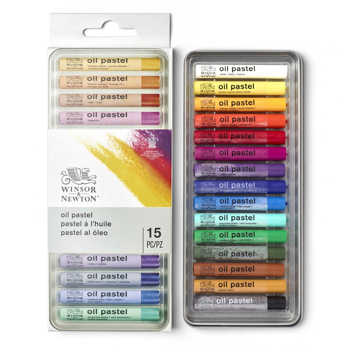 Winsor & Newton Fine Artists Oil Pastels Pack of 15 - Winsor & Newton at DRK Crafts