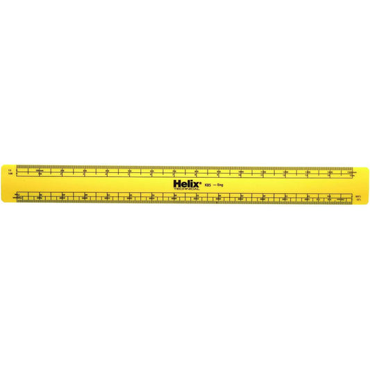 Helix 30cm Engineers Scale Ruler – Shatter Resistant Measuring Tool