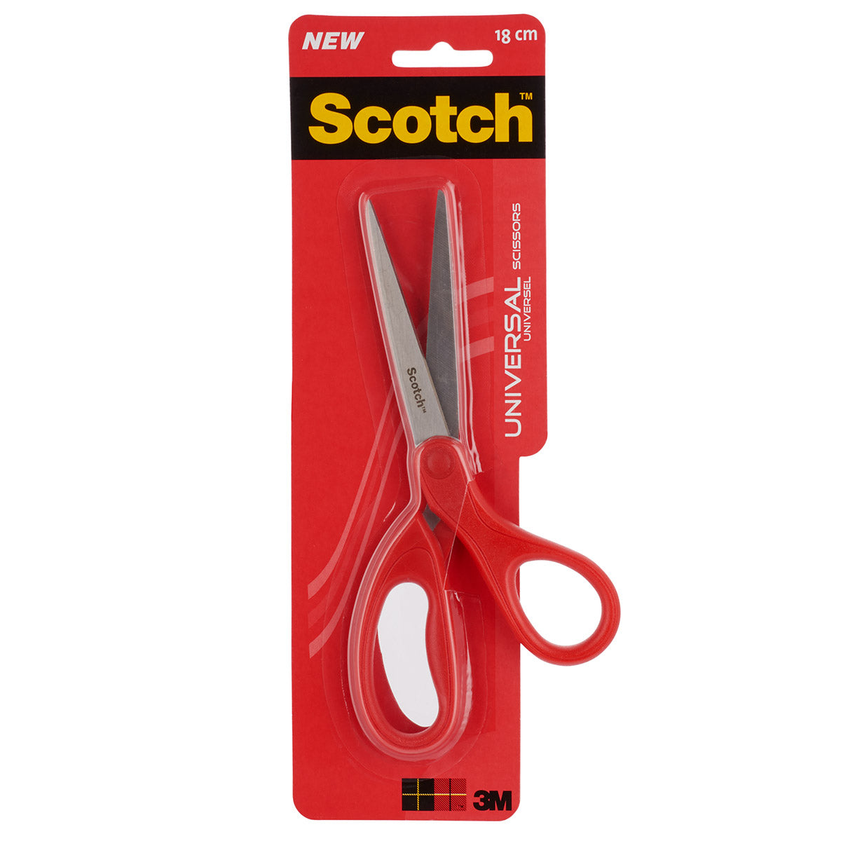 3M Scotch 18cm Universal Scissors – Red