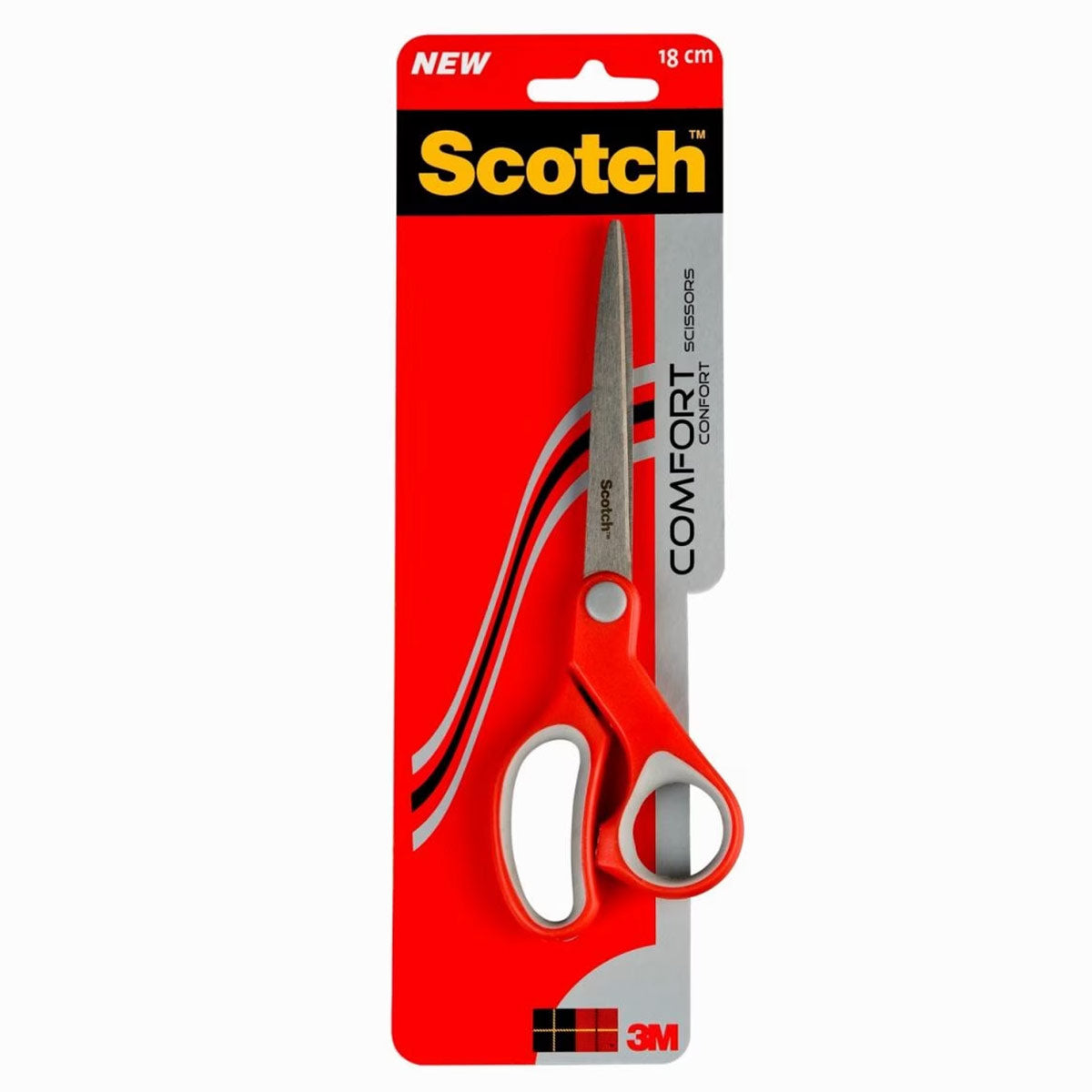 3M Scotch 18cm Comfort Scissors – Red