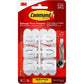 3M Command Mini Hooks - 6 hooks + 8 strips