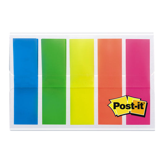 3M Post It Index Translucent Small in Sleeve Disp Assd Colours