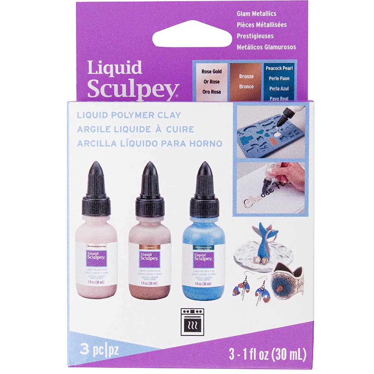 Liquid Sculpey Multi-Pack Glam Metallics