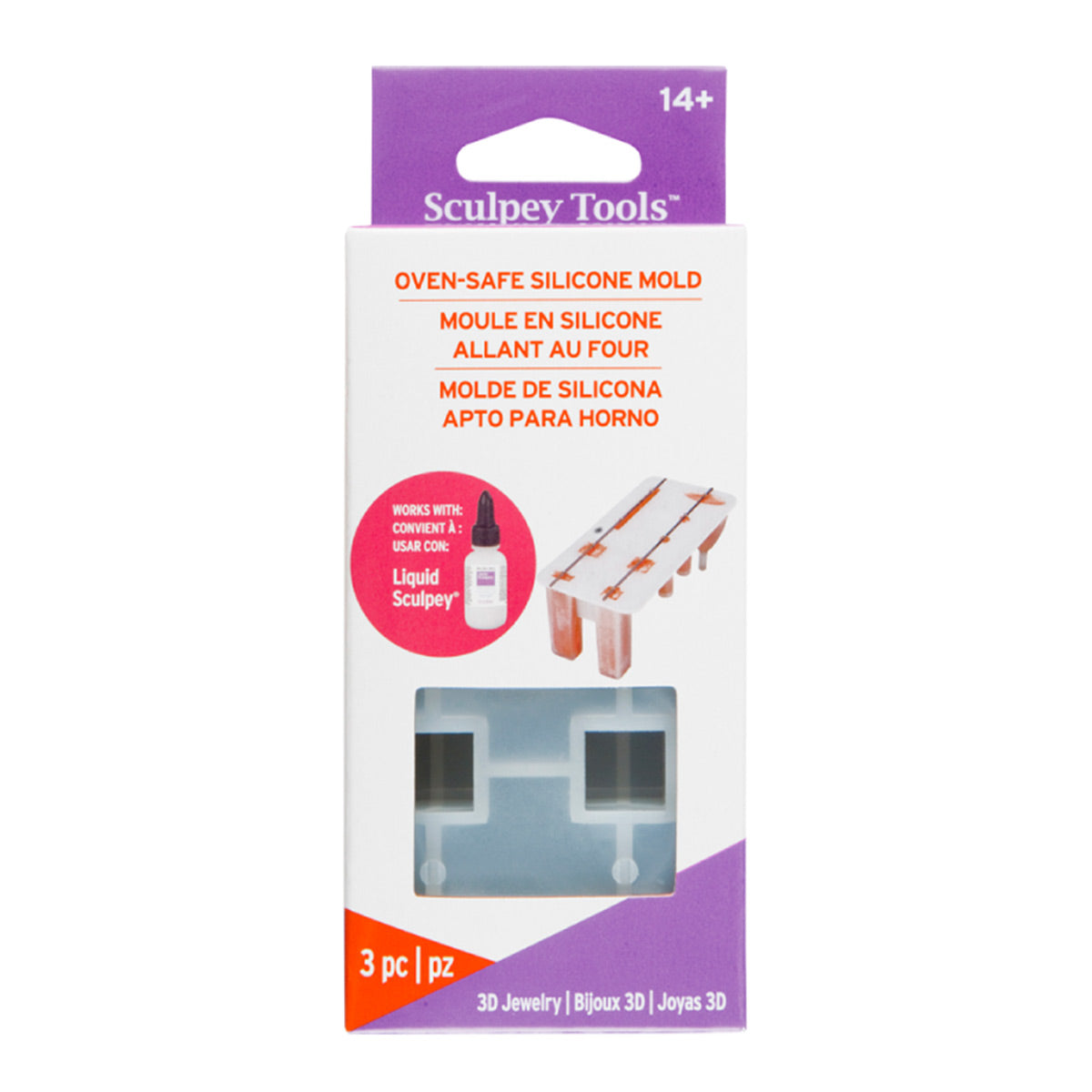 Sculpey Silicone Mould 3D Jewelry