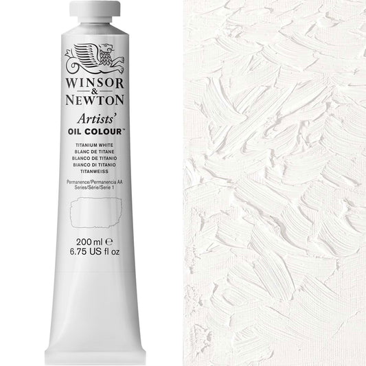 Winsor & Newton * Artists' Oil Colour 200ml Titanium White - Winsor & Newton at DRK Crafts