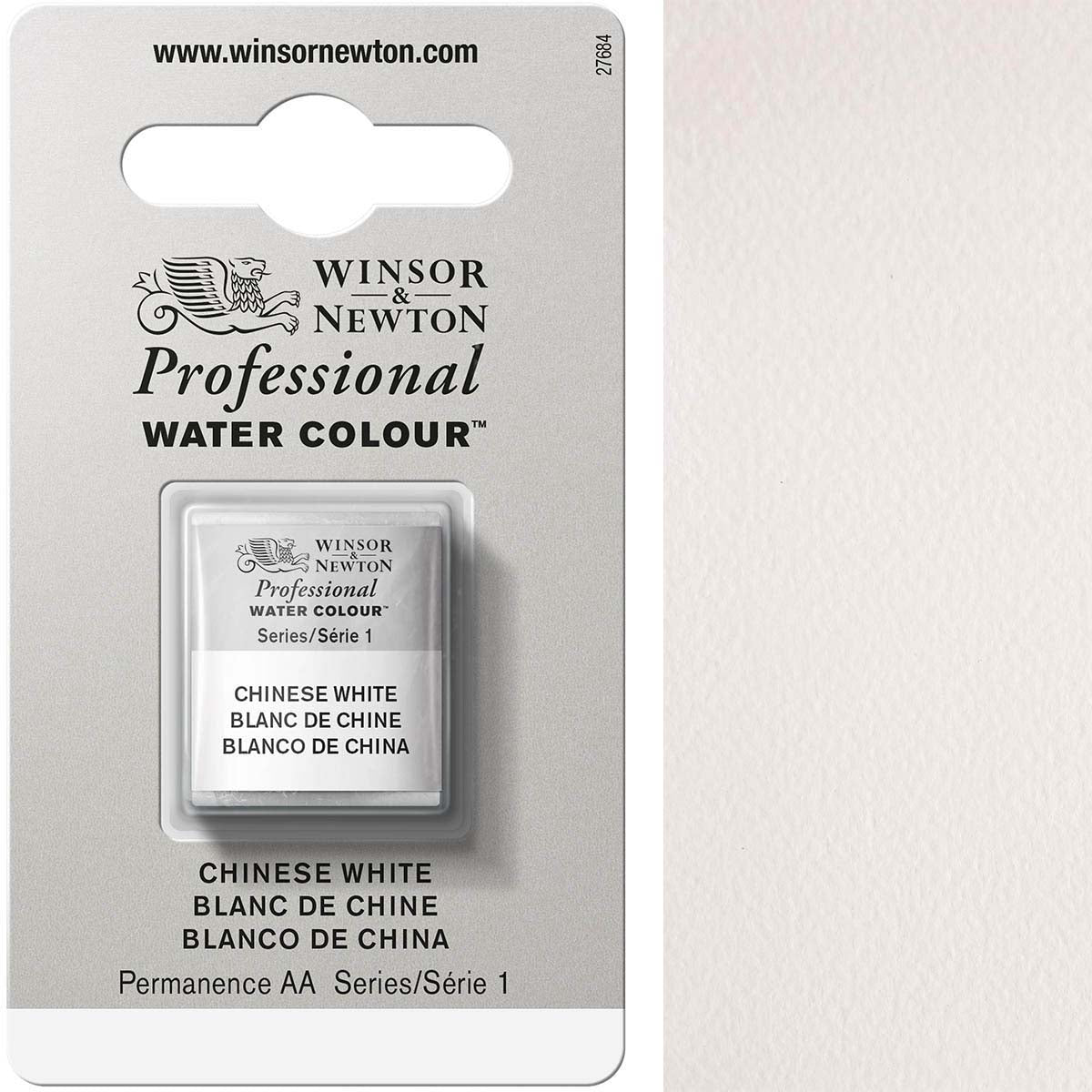 Winsor & Newton Chinese White Half Pan - S1 Professional Watercolour - Winsor & Newton at DRK Crafts