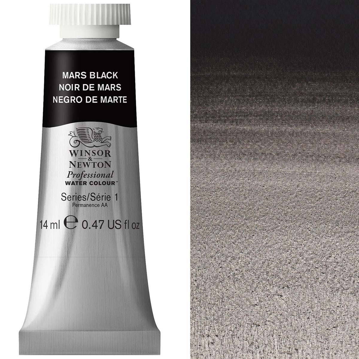Winsor & Newton Mars Black 14ml - S1 Professional Watercolour - Winsor & Newton at DRK Crafts
